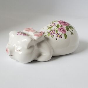 Vtg 1978 Avon Hand Decorated Ceramic Pig Potpourri Pomander by Ceramarte Brazil